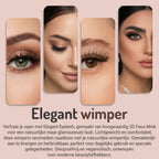 Magnetische Wimpers Kit | 5 Paar + 2 Eyeliners + Applicator